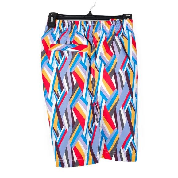 2(X)IST Men's Geometric Print 8" Woven Swim Trunks Multicolor Large NWT - Picture 4 of 8